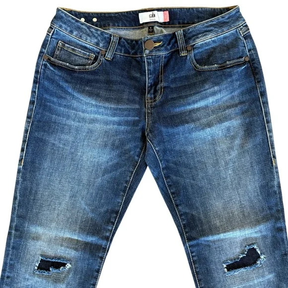 Cabi Slim Boyfriend Blue Jeans Style 5695 Size 6 - Picture 2 of 7
